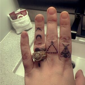 Rose Gold Diamond Wedding Set